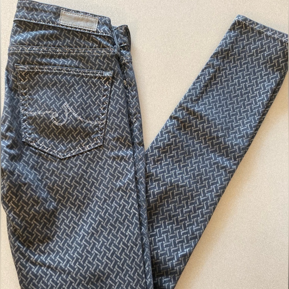 Ag Gray Metallic Basketweave Pattern Metallic Abs… - image 8